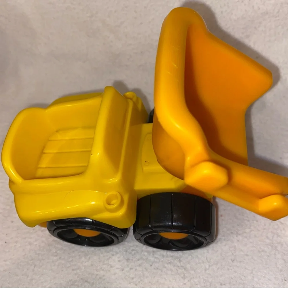 Little People construction trucks people and rock set Fisher Price